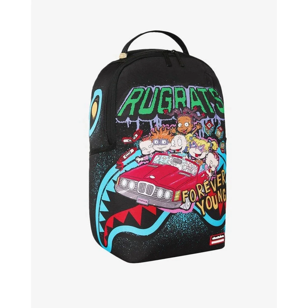 Sprayground Rugrats Forever Young Backpack Unisex Black Adjustable Strap SPR254